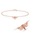 Charming Dragonfly Silver Bracelet BRS-697